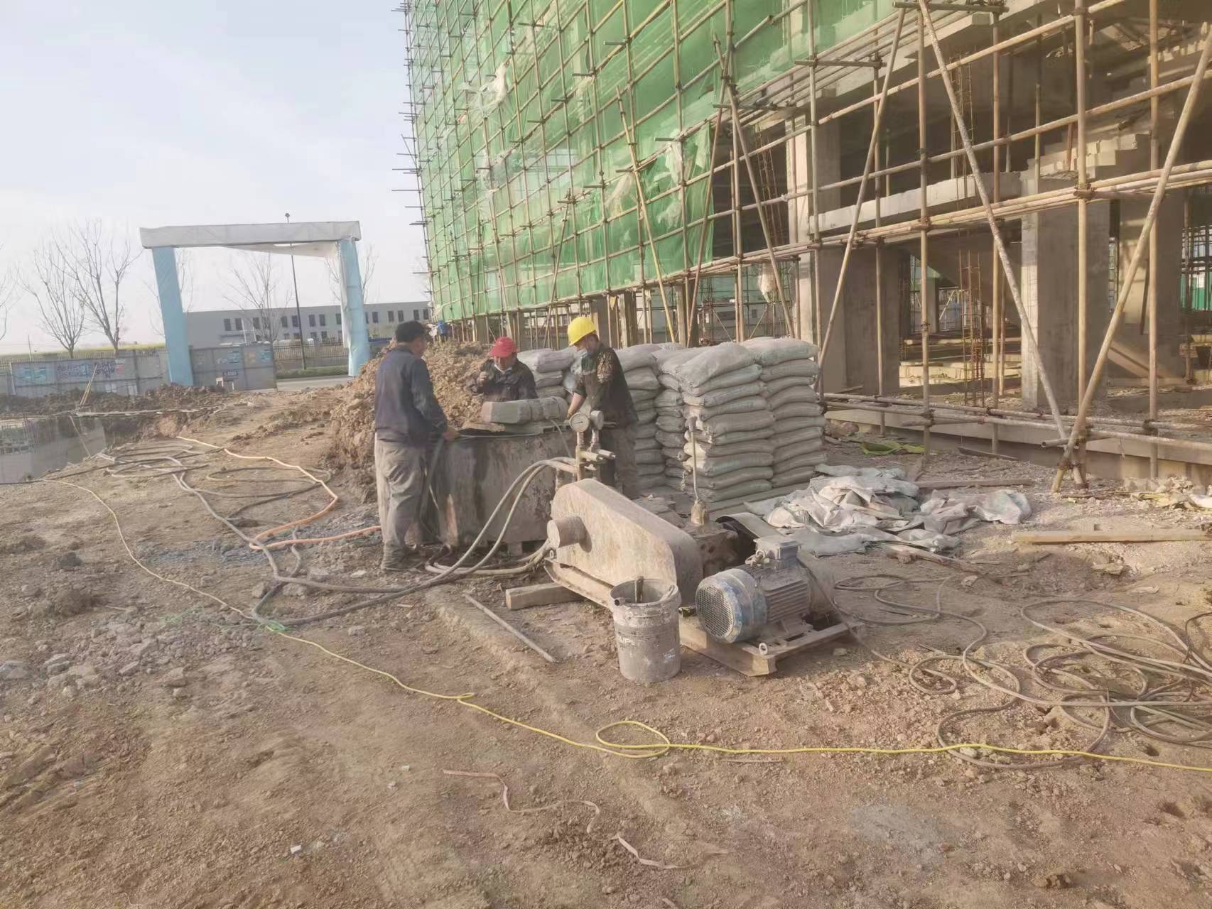 杨林尾镇别墅下沉注浆